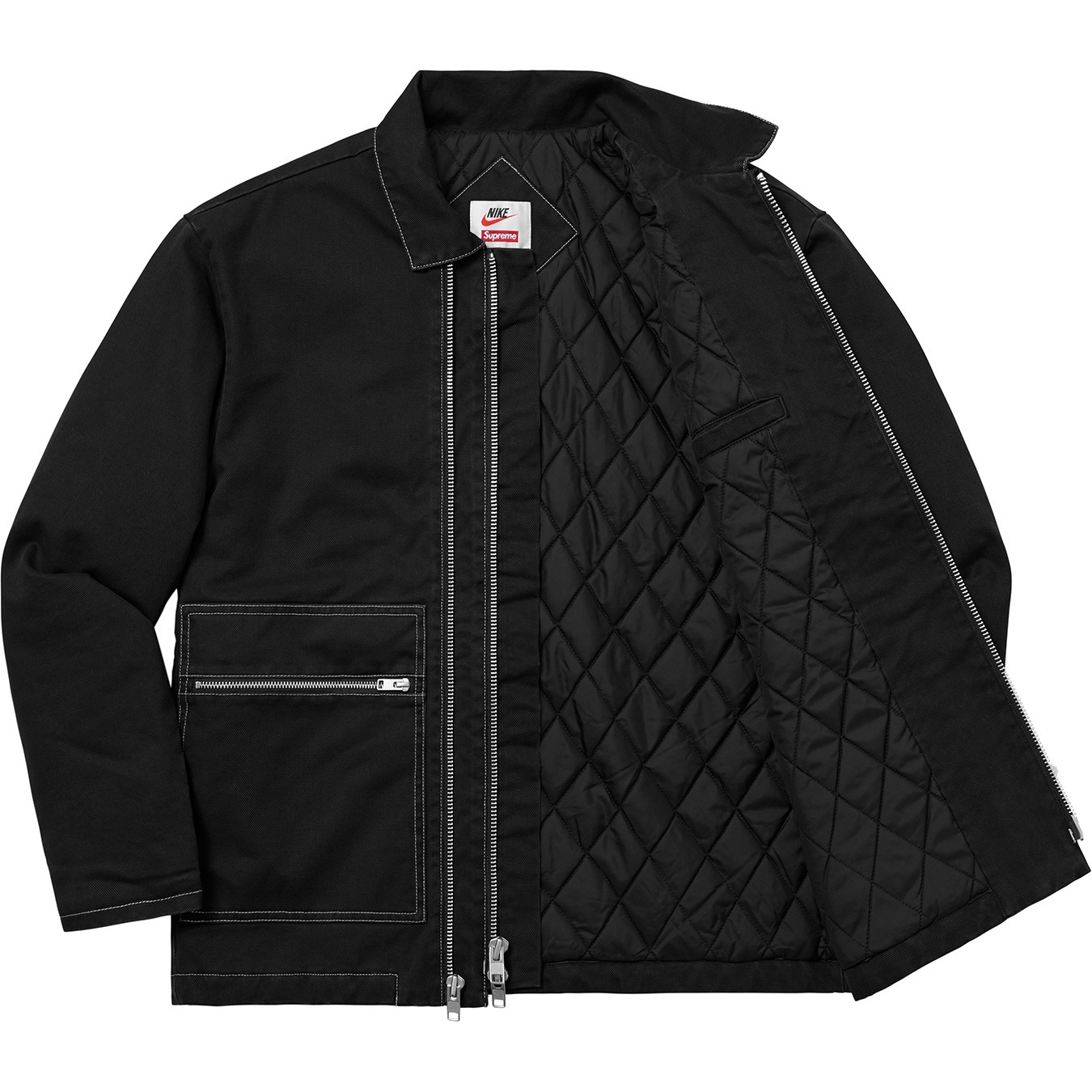 Supreme®/Nike® Double Zip Quilted Work Jacket view 19